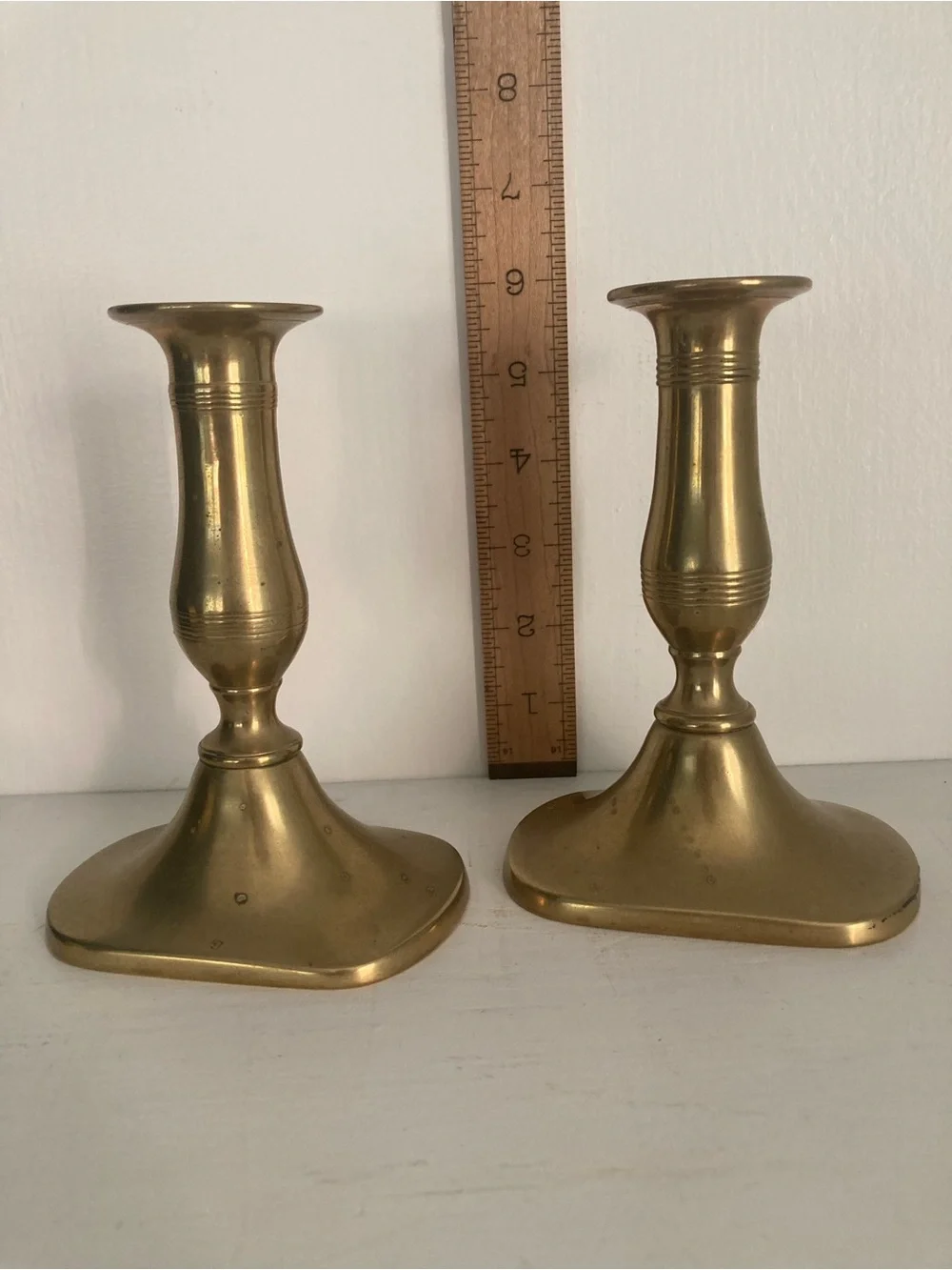 Vintage | Brass Finish Candlestick Pair - Classic Home Accents